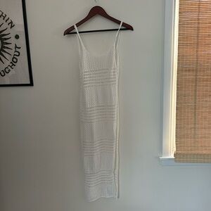 Shein beach cover up maxi Crochet Dress
